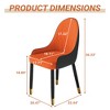 WJSHome Kitchen Chairs Mid-Century Modern Dining Chairs Set of 2, Upholstered Kitchen Chairs with Metal Legs for Dining Room - 4 of 4