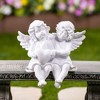Northlight Sitting Boy and Girl Cherubs with Heart Statue - 6.75" - 2 of 4