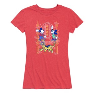 Women's - Disney - Mickey and Minnie Short Sleeve Graphic T-Shirt - 1 of 4