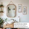 Attop 3D Black and White Wall Art (Set of 2) Lightweight, Wooden Ready-to-Hang Framed Floral Wall Art Boho - 2 of 4