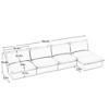 NicBex Couches for Living Room Single Deep Seat Sofa Couch Fabric Slip-covered Armchair with 1 Big Back Cushion and 2 Big Toss Pillows - 4 of 4