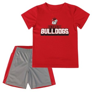 NCAA Georgia Bulldogs Toddler Boys' T-Shirt and Shorts Set - 1 of 3