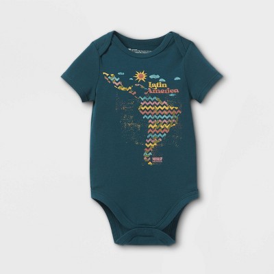 Latino Heritage Month Baby Latin America Bodysuit - Navy Newborn