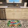 LunaLulinlk Hibiscus in Watercolor Memory Foam Kitchen Mat - 2 of 4