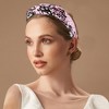 Unique Bargains Women's Elegant Sequined Knotted Wide Hairband 6.69"x5.31" 1 Pc - 2 of 3