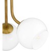 Quoizel Lighting Oberlin 3 - Light Semi-Flush Mount in  Weathered Brass - 3 of 4
