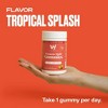 VitaHustle Women's Multivitamin Gummies by Kevin Hart, Immune & Beauty Support, Vegan, 50 Count, Tropical Splash - 4 of 4