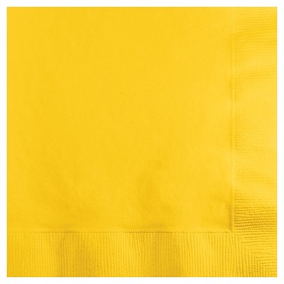  50ct School Bus Yellow Disposable Napkins 