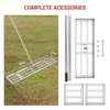 Lawn Leveling Rake, Heavy Duty Ground Leveler with Long Stainless Steel Handle, Lawn Leveler Garden Leveler for Yard, Backyard, Dirt Ground - 2 of 4