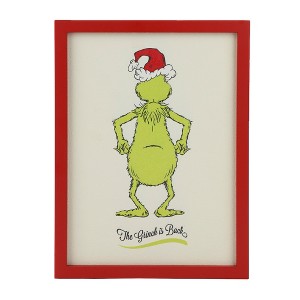 The Grinch Is Back 10” X 18”  Framed Wall Art - 1 of 3