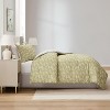 Nestl Modern Comforter Set, 3 Piece Botanical Bedding Set, Reversible Comforter Bed Set - 2 of 4