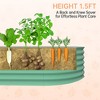 COZONY Galvanized Raised Garden Bed, Tall Metal Planter Box for Vegetables, Flowers and Herbs - 3 of 4
