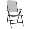 vidaXL Folding Garden Chair Set of 2 Anthracite - 3 of 4