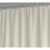 LunaLulinlk Blue and Ivory Colorblock Printed Shower Curtain, 72” x 70" - 3 of 4