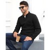 BLUEMING Men's Marled Knit Fleeced Sweatshirts Henley Neck Tops Warm Knitted Winter Thermal Sweat Shirts Button Mens Pullovers - 3 of 4