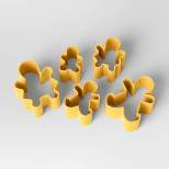 5pc Holiday Ginger bread Family Cookie Cutter Set Yellow - Wondershop™
