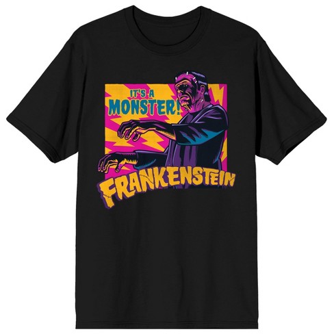 Universal Monsters It's A Monster Frankenstein Crew Neck Short Sleeve ...