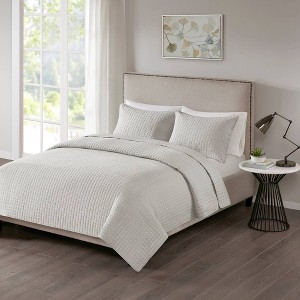 Trace 3pc Reversible Coverlet Set - 1 of 4