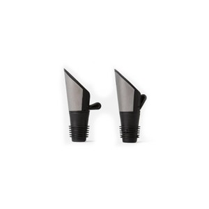 Metrokane Rabbit Stainless Steel Wine Pourers, Set of 2 - 1 of 2