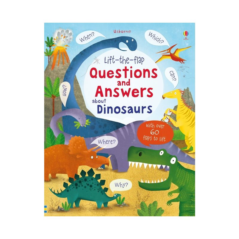 Lift-The-Flap Questions and Answers about Dinosaurs - by  Katie Daynes (Board Book), 1 of 2