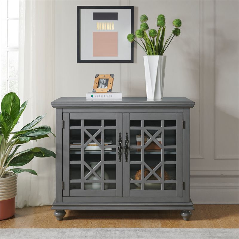 Martin Svensson Home Elegant Small Spaces TV Stand Gray, 2 of 9