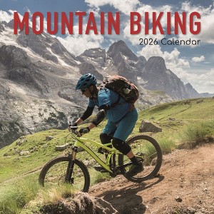 2026 Square Wall Calendar, Mountain Biking, 16-Month Lifestyles Theme with 180 Reminder Stickers (30x30 cm) - 1 of 4