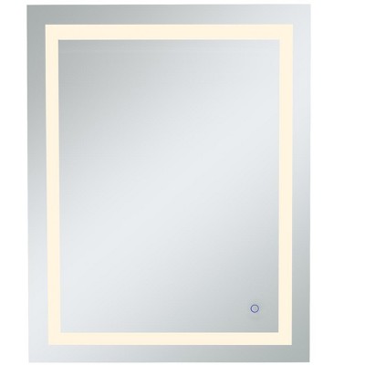 Elegant Lighting Helios 30in x 40in Hardwired LED mirror with touch sensor and color changing temperature 3000K/4200K/6400K