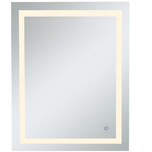 Elegant Lighting Helios 30in x 40in Hardwired LED mirror with touch sensor and color changing temperature 3000K/4200K/6400K - 1 of 4