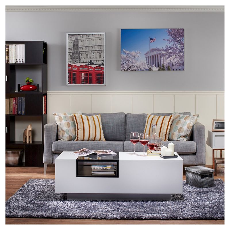 Camie Modern Two-Tone Coffee Table White - HOMES: Inside + Out, 4 of 8