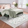 Acekool Floral Insect Area Rug - Washable 5x7 Non-Slip Carpet for Bedroom & Living Room - 4 of 4