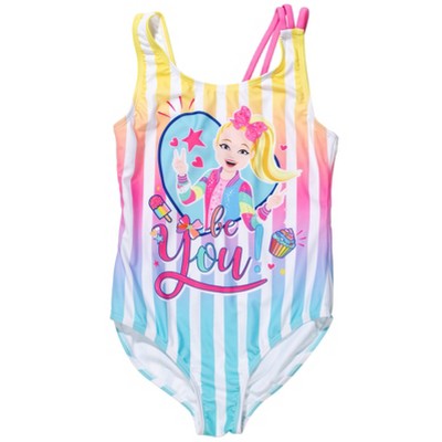 Jojo Siwa Little Girls One-piece Bathing Suit Multicolor 4 : Target