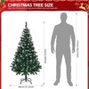5 FT Artificial Snow Tipped Christmas Tree with 480 Branch Tips Holiday Decoration - 3 of 4