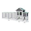 Kumasinova 122" Large Wooden Chicken Coop with Nesting Boxes,Outdoor Poultry Cage with Wire Fencing,Spacious Chicken House for Hens - 2 of 4