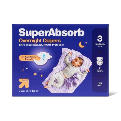 The Honest Company Overnight Diapers, Size 3, 26 Count, 16-28 pounds