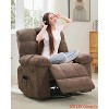Adult Rocker Swivel Recliner Chair - Soft Fabric Overstuffed Manual Glider, Comfy Nursery Rocking Sofa Chair for Living Room - 2 of 4