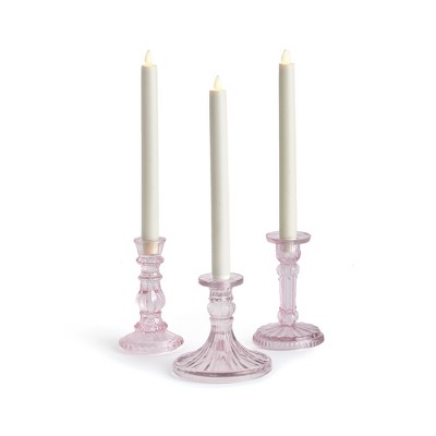 Plum & Post Estella Taper Holders Small, Set Of 3
