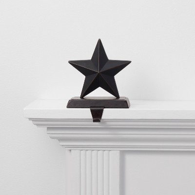 Metal Star Christmas Stocking Holder Black - Wondershop™