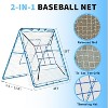 Baseball Pitching Rebounder ¨C 5 Adjustable Angles Portable Hitting & Fielding Net for Softball and Baseball Practice - 2 of 4