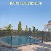 COZONY Inground Pool Safety Fence, Stainless Steel Legs 340 GSM Teslin PVC Mesh Easy DIY Installation - 4 of 4