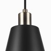 Globe Electric 1-Light Plug-in or Hardwire Matte Black Pendant Light with Matte Brass Accents: ETL Listed, Adjustable Height, No Bulb Included - 2 of 4