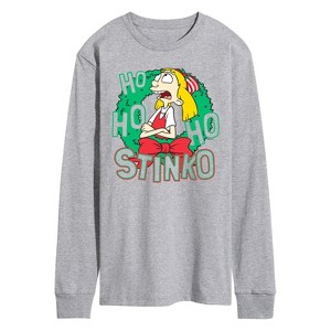 Men's - Hey Arnold! - Ho Ho Ho Stinko Long Sleeve Graphic T-Shirt - 1 of 4