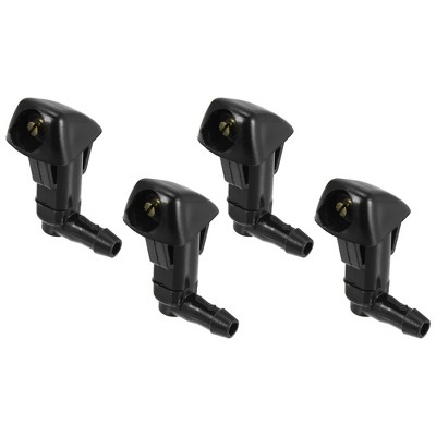 Unique Bargains Car Front Windshield Wiper Washer Nozzle for Honda Civic 2006-2011 for Odyssey 2005-2010 for Accord 2003-2007 Black 4 Pcs