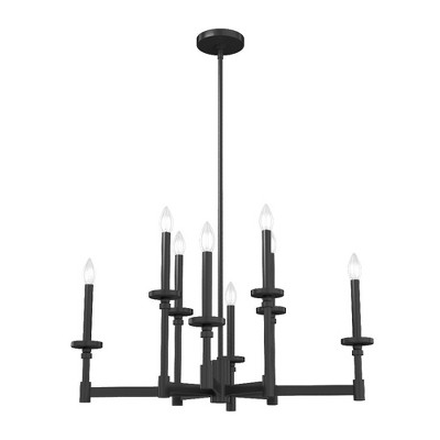 Hunter Fans Briargrove 8 - Light Chandelier in  Matte Black
