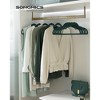 SONGMICS Velvet Hangers Non-Slip Clothes Hangers Pants Bar Space-Saving - 2 of 4