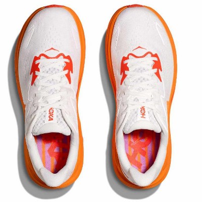 Обувь HOKA Womens Clifton 10 Running Shoes Rost/Orange Zest, Size 10.5 — фото 3