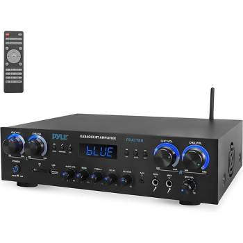Pyle Bluetooth Home Audio Theater Amplifier Stereo Receiver - Black