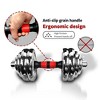 NAYSAYE Dumbbell 44LBS Adjustable Set with 3 in 1 Barbell Connector Chrome Plated Weights for Home Gym, Silver, 18.5"*11.41"*7.87" - 4 of 4