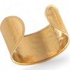 Anna-Kaci Women's Wide Cuff Bracelet with Polished Gold Tone Finish Bold Statement Jewelry- Gold - 2 of 4