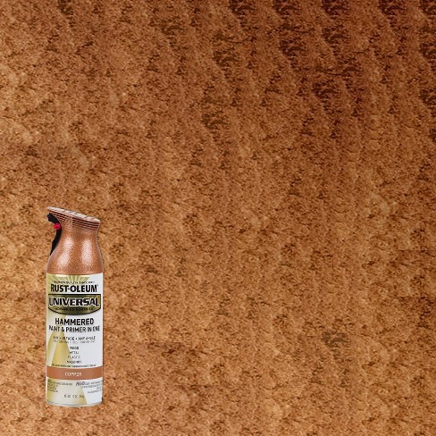 Rust-oleum 12oz Universal Hammered Spray Paint Copper : Target