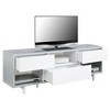 Breighton Home Newport Ventura TV Stand for TVs up to 60" Gray Faux Croc/White - 2 of 4